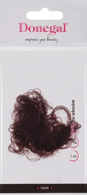 Hair net, 5904, 2 pcs, brown - Accessories