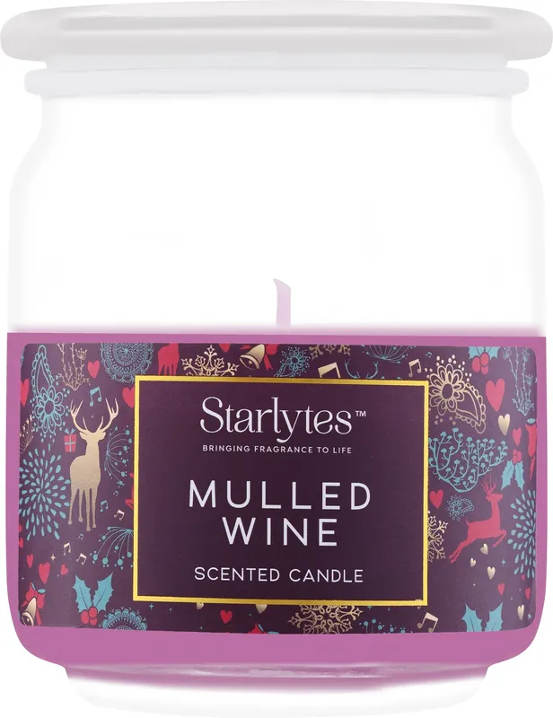 Mulled Wine Scented Candle in Glass Jar - Bath and Body