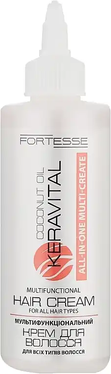 Multifunctional Hair Cream with Coconut Oil & UV Filter