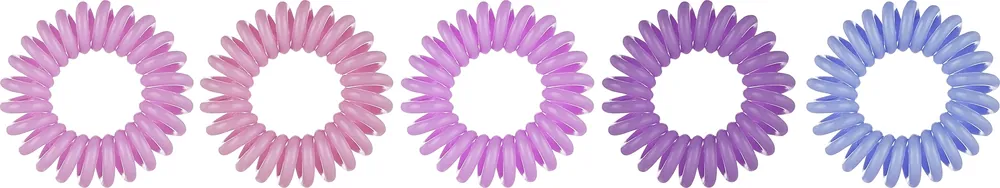 Hair ties, purple, 5 pcs - Accessories