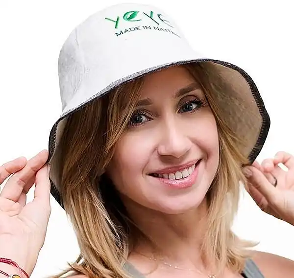 Ecru Sauna Hat, 100% natural felt wool - Accessories