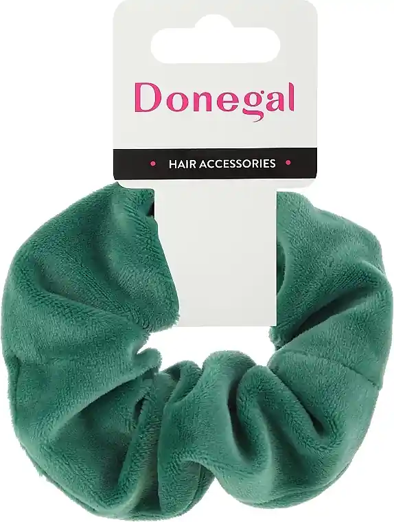 Turquoise-green hair scrunchie, FA-5617
