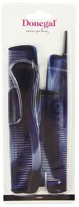 Comb Set, blue, 1516, 6 pcs - Accessories