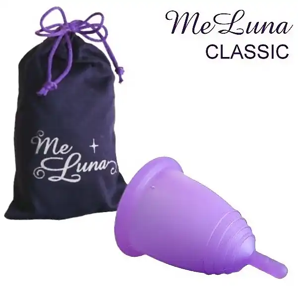 Menstrual Cup with Ball Stem, S-size, black