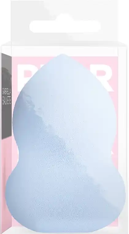 Pear-shaped makeup sponge, blue