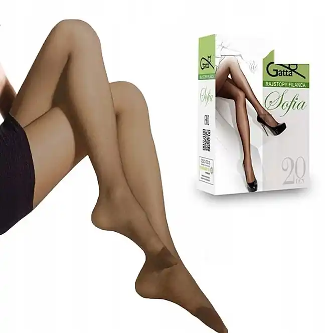 Sofia Tights, 20 Den, bronzo - Clothes