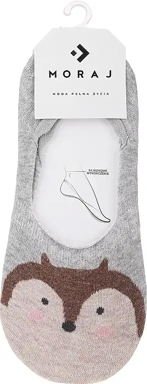 Women Low-Cut Socks 'Animals', grey