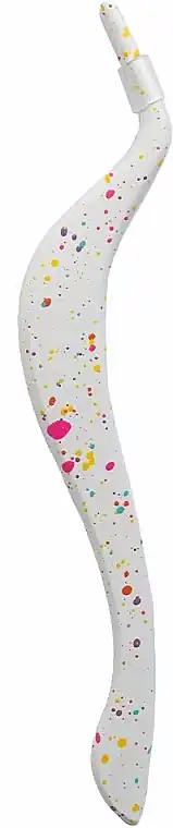Mini False Eyelash Tweezers, white with dots - Accessories