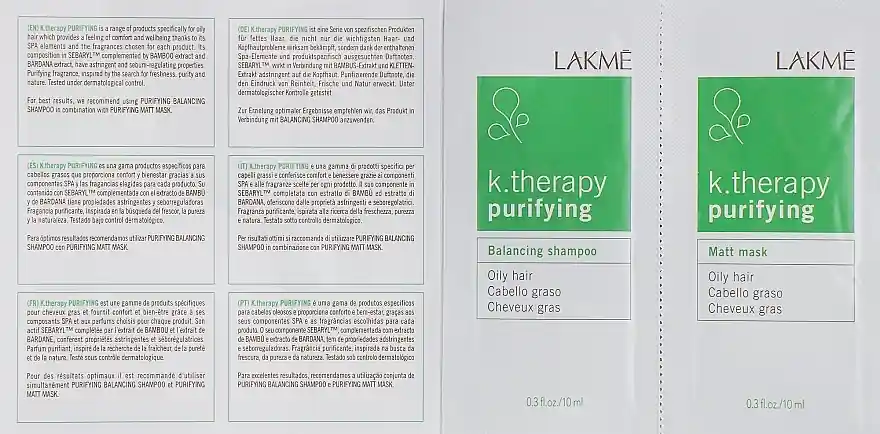 Sample Set for Oily Hair