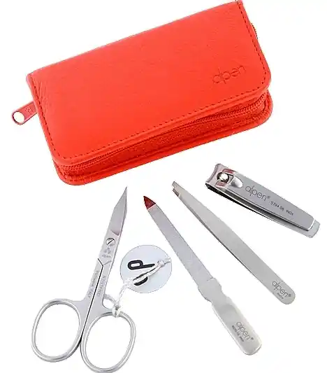 Manicure Set, 4 tools, 6820R, red - Accessories