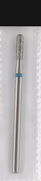 Diamond Nail File Drill Bit, rounded cylinder, L-8 mm, 2.3 mm, blue