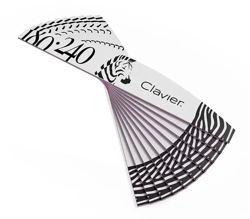 Zebra Nail File 180/240 Grit, Pack of 10 - Accessories