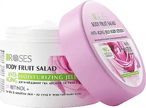 Anti-Aging Body Lotion Gel with Rose Water