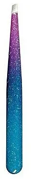 Beveled Tweezers "Epoxy Glitter", 75995, crimson-blue