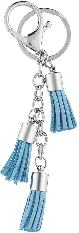 Keychain 'Mouse', 6407, tassel pendants, light blue - Accessories