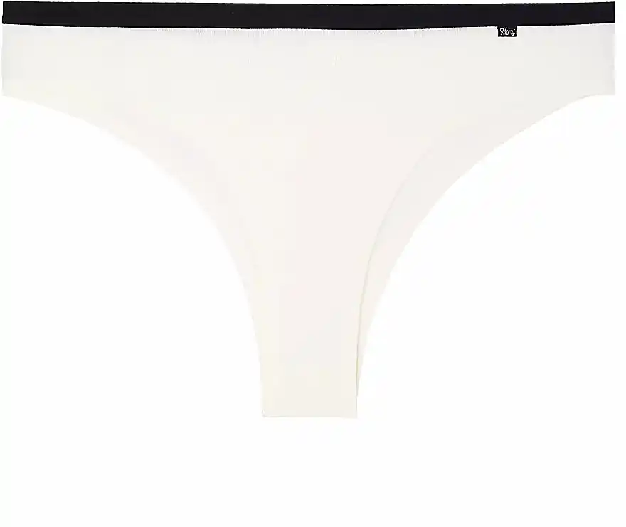 Women's Brazilian Panties with Belt, BDM500-052, White
