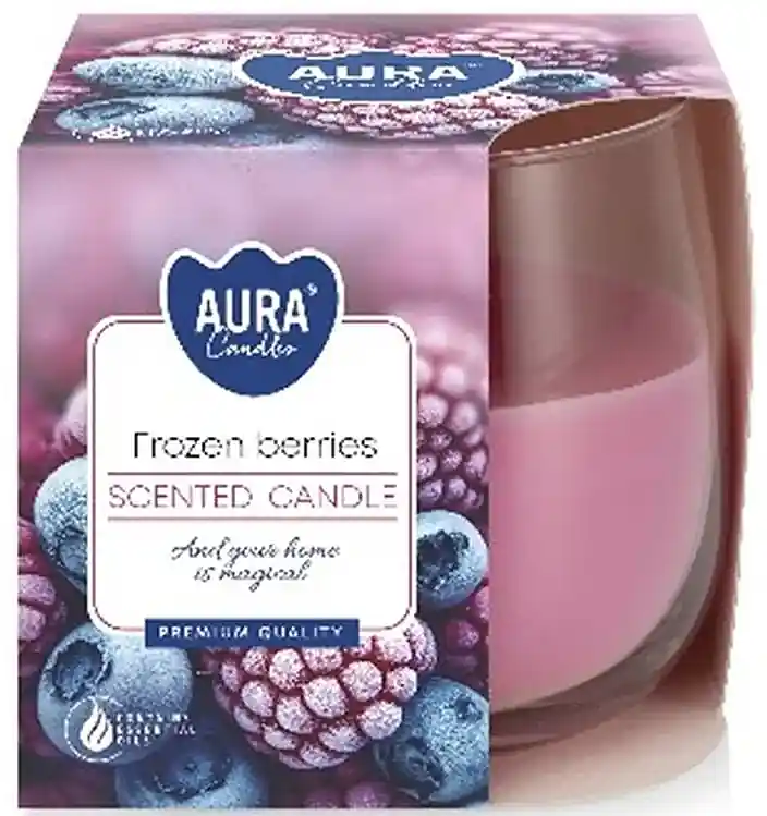 Frozen Berries Scented Candle in Glass - Bath and Body
