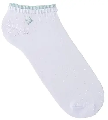 Socks, white with a blue insert - Clothes