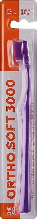 Soft Orthodontic Toothbrush, purple - Bath and Body