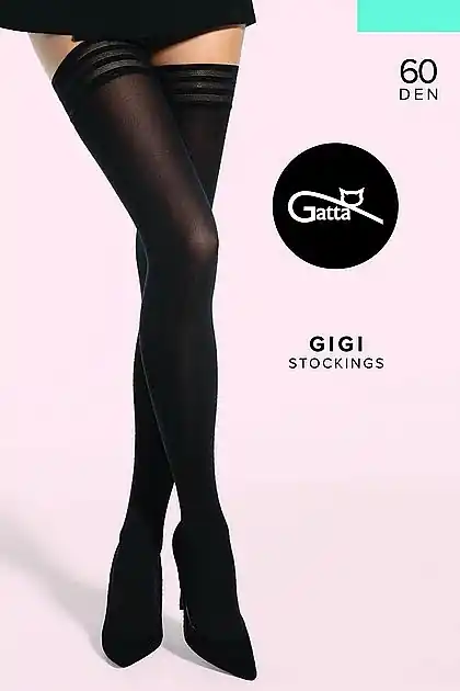GIGI Stockings, 60 Den, nero - Clothes