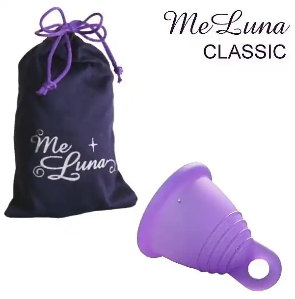 Menstrual Cup with Loop, size M, purple - Accessories