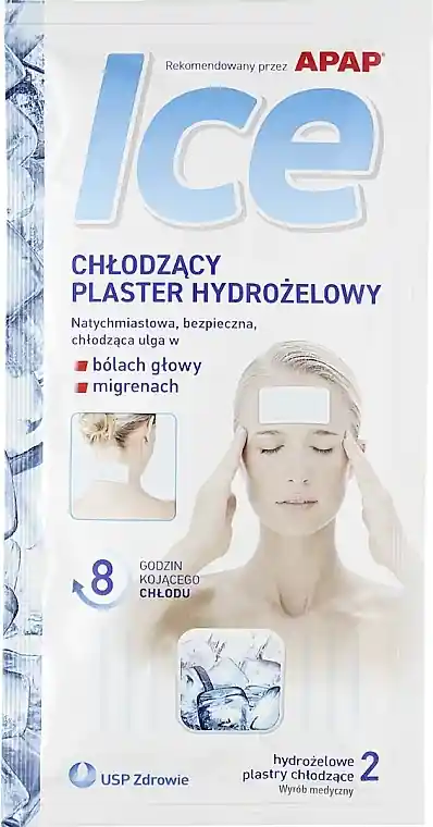 Cooling hydrogel patch for headache and migraine relief, 2 pcs. - Accessories