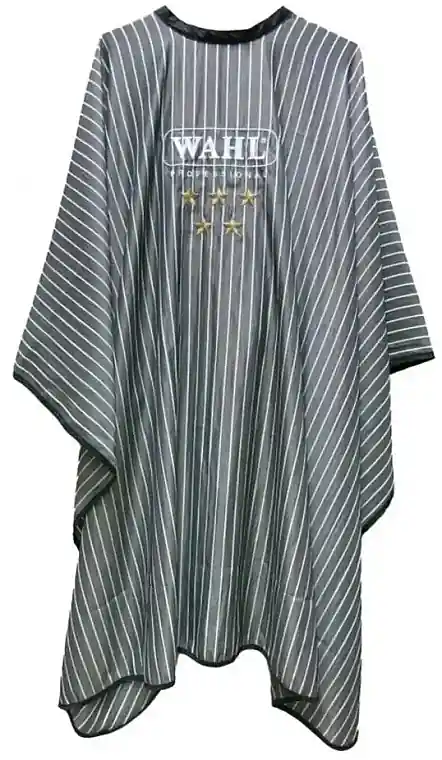 Haircutting Cape, black striped - Accessories