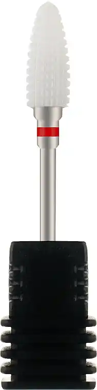 Ceramic Nail Drill Bit 'Corn', 640701, red mark - Accessories