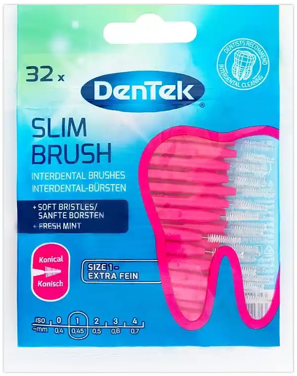 Interdental Brushes, 0.45 mm, Pack of 32 - Bath and Body