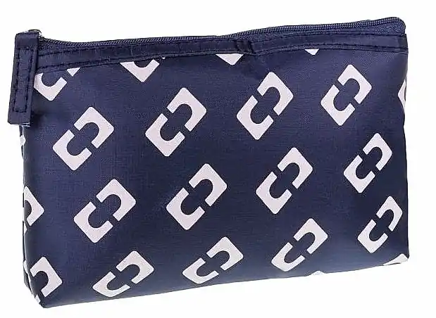 Geometric Cosmetic Bag, dark blue - Accessories