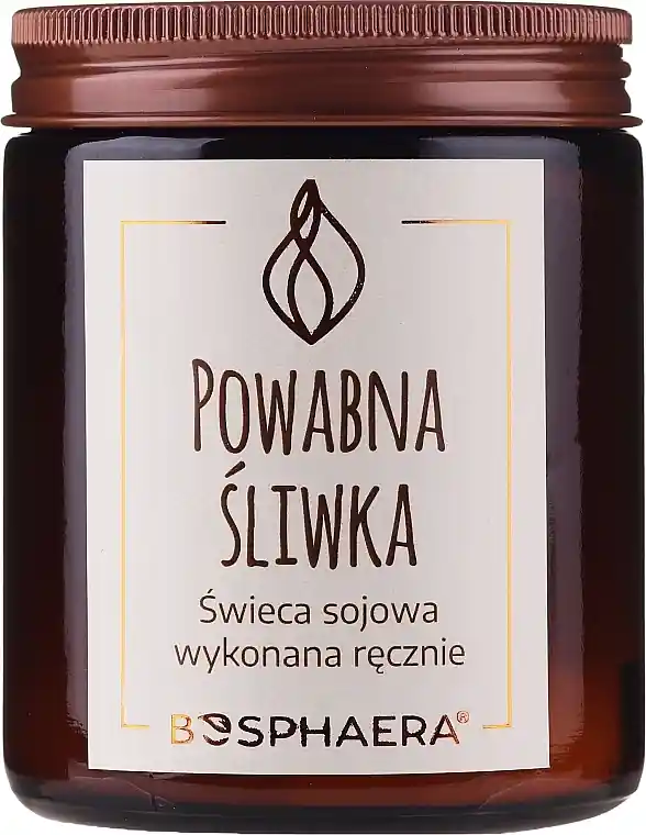 Scented Soy Candle "Charming Plum" - Bath and Body