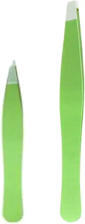Tweezers Set, 2 pcs, green - Accessories