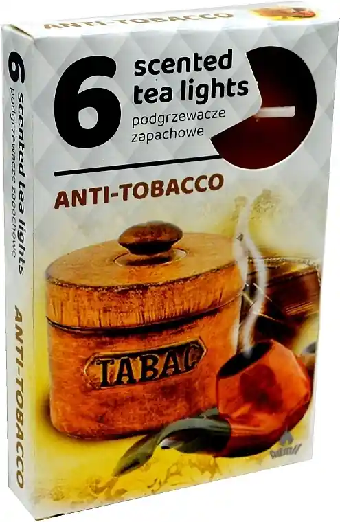 Anti Tobacco Tealights, 6 pcs. - Bath and Body