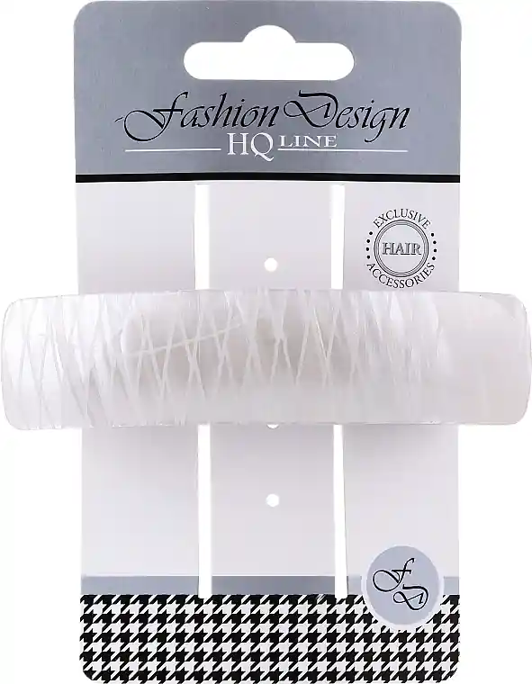 Fashion Design Hair Clip, 28489, white with diamond - Accessories