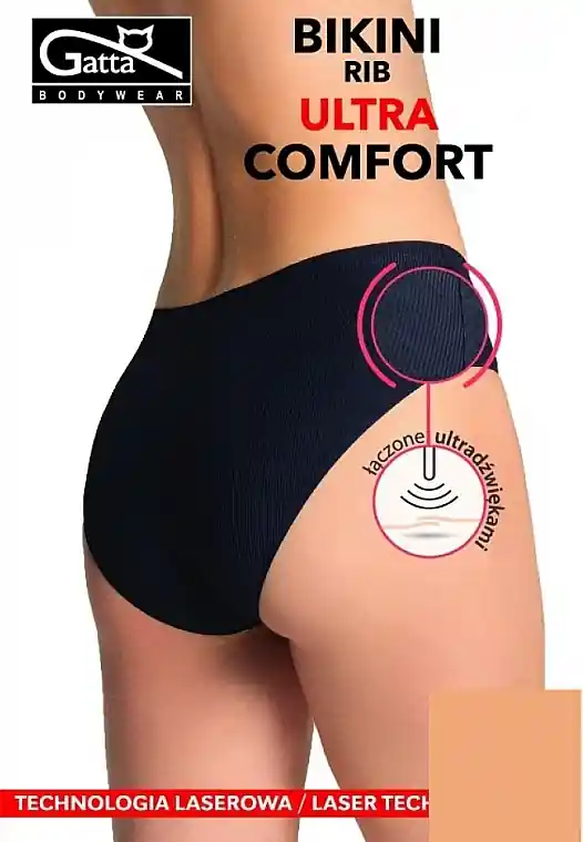 Women Seamless Panties 'Bikini Rib Ultra Comfort', beige - Clothes