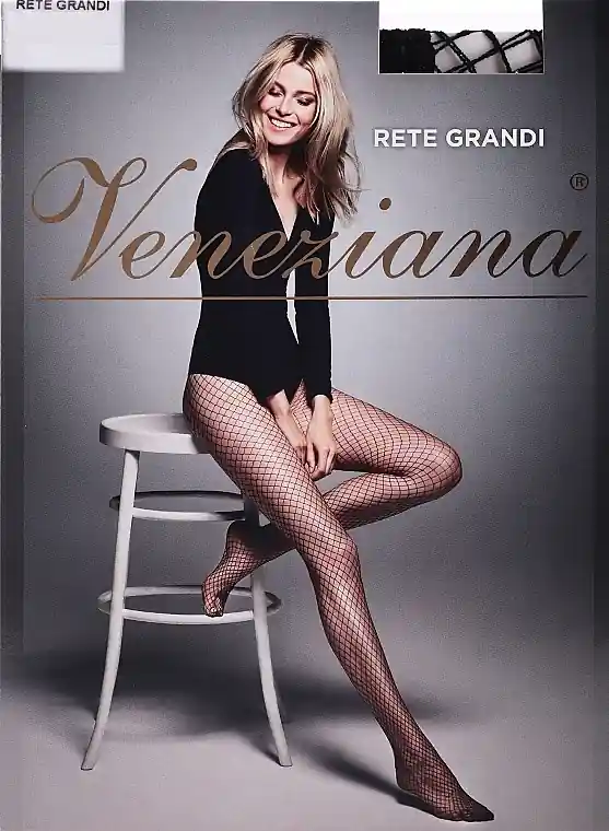 Fishnet Tights "Rette Grandi", rosso - Clothes