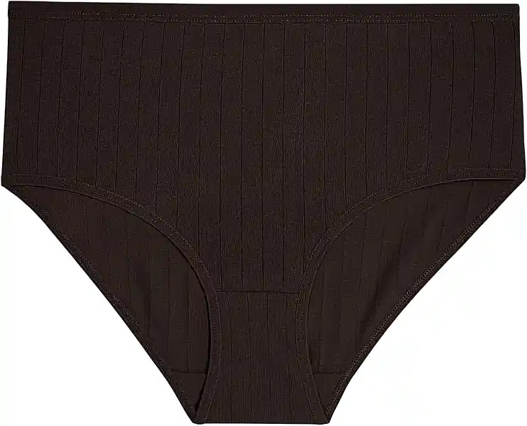 Women's Ribbed Maxi Bikini, BDM500-061, Dark Brown