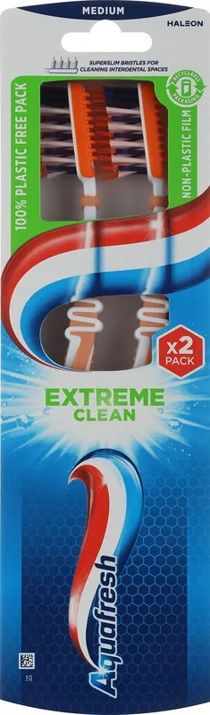 Extreme Clean Toothbrush Set, Medium Soft, Beige - Bath and Body