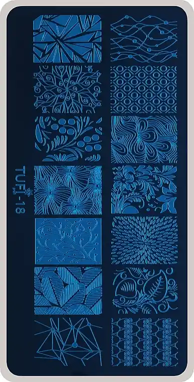 Stamping Plate, No. 18 - Nails