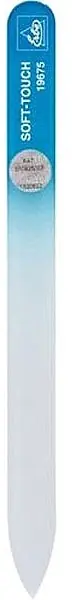 Glass Nail File 14 cm, light blue - Accessories