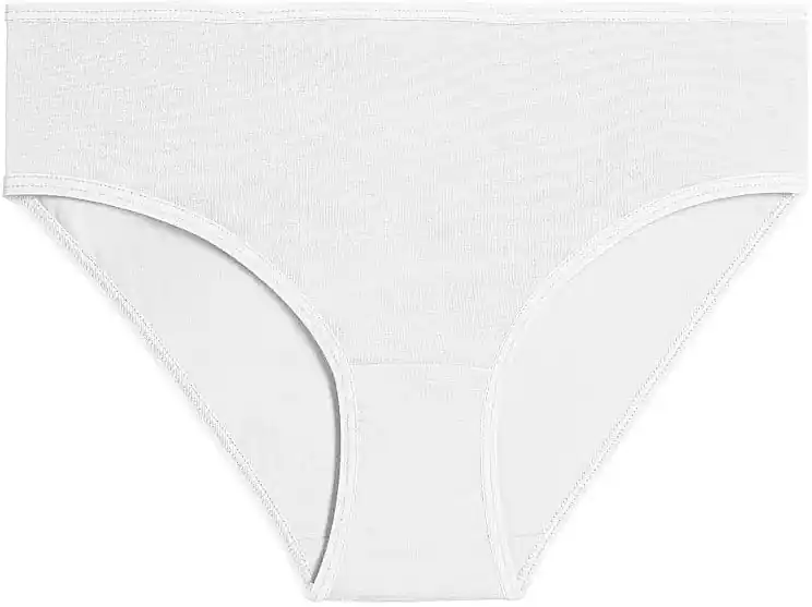 Women's cotton bikini briefs, white - Clothes