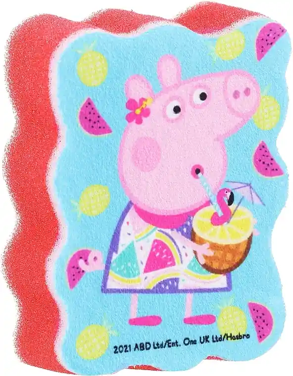 Kids Body Wash Sponge 'Peppa Pig', red - Accessories