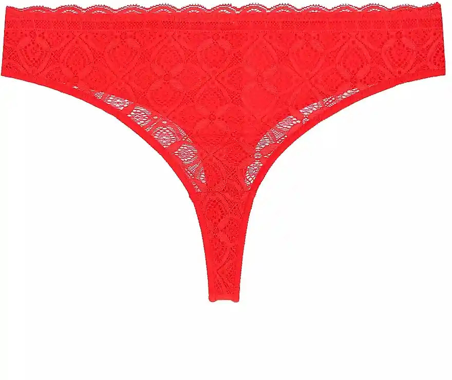 Women Thong Panties with Decorative Lace BCL500-013, pink