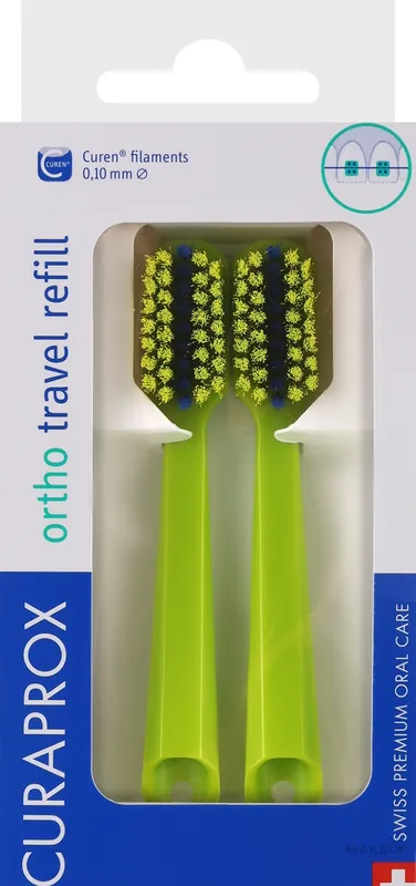 Travel Toothbrush Head Set CS 5460, light green - Bath and Body
