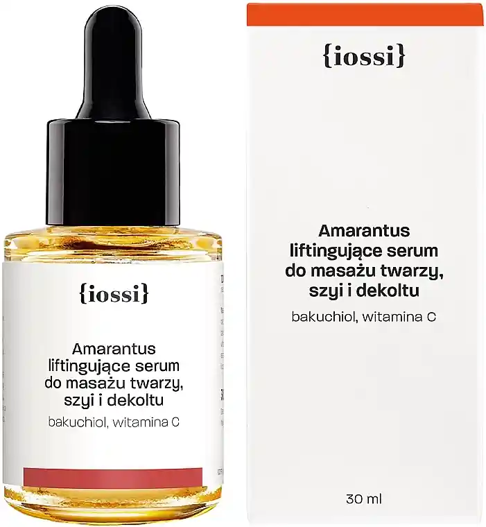 Face, Neck & Decollete Lifting Serum with Amaranth, Bakuchiol & Vitamin C - Skin Care Products