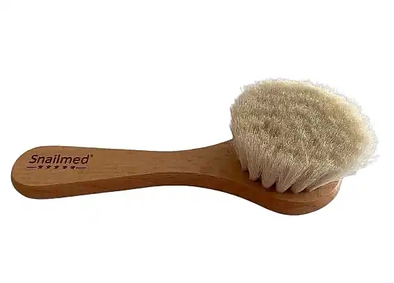 Facial massage brush made from natural goat hair - Accessories