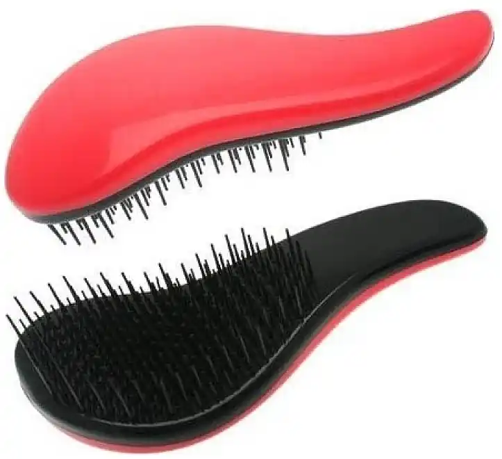 Detangling Hair Brush, red-black