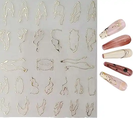Self-Adhesive Gel Nail Stickers, TH-1171