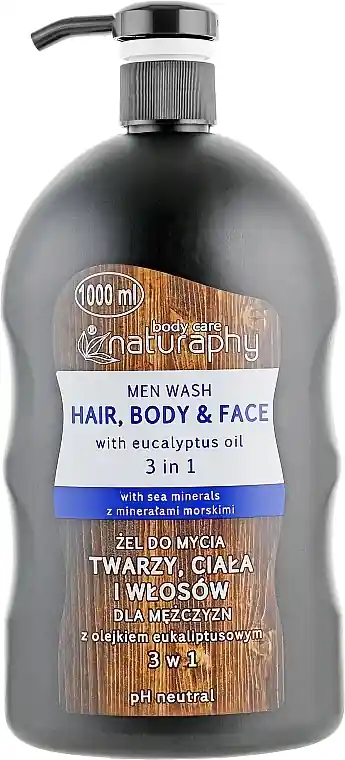 Men Shower Gel-Shampoo with Eucalyptus Oil