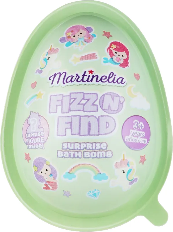 Egg-Shaped Bath Bomb with Surprise, Green